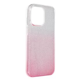 Etui na iPhone 15 PRO MAX Shining transparentne różowe