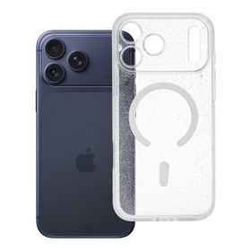 Etui na iPhone 17 Pro Max / 18 Pro Max (low camera edge) Clear Mag Cover - Glitter (Str / Camera Protection) zgodne z MagSafe transparentne glitter