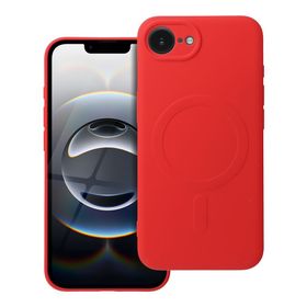 Etui na iPhone 16e (SE 4 2025) / 17e Silicone Mag Cover zgodne z MagSafe (camera protection) czerwone