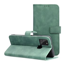Etui z klapką na Samsung A21s Tender Book zielone