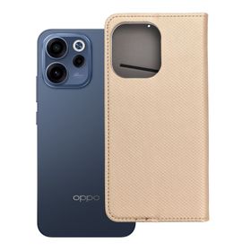 Etui z klapką na Oppo Reno 15F Smart Case Book złote