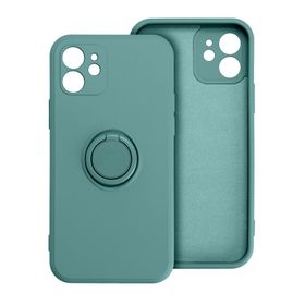 Etui na iPhone 16 PLUS Silicone Ring zielone