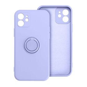 Etui na iPhone 16 PRO MAX Silicone Ring fioletowe