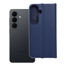 Etui z klapką na Samsung S26 Luna Book Carbon niebieskie