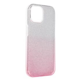 Etui na iPhone 15 Shining transparentne różowe