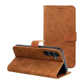 Etui z klapką na Samsung A35 5G Tender Book brązowe