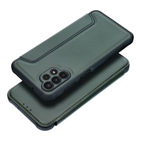 Etui z klapką na Samsung A13 4G Razor Book ciemnozielone