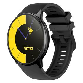 Smartwatch TITMO O-200 (GPS, AMOLED, bluetooth call, pasek silikonowy) czarny 0INT