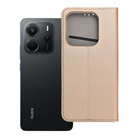 Etui z klapką na Xiaomi Redmi NOTE 14 5G Smart Case Book złote