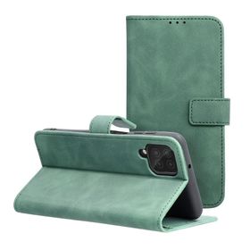 Etui z klapką na Samsung A12 / M12 Tender Book zielone