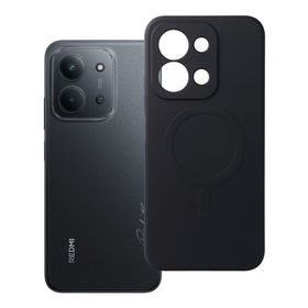 Etui na Xiaomi Redmi 15C (173,16 x 81,07 x 8,2) Silicone Mag Cover zgodne z MagSafe (camera protection) czarne