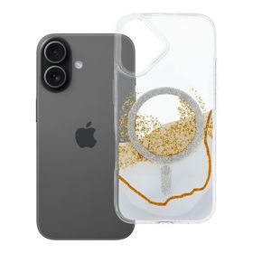 Etui na iPhone 17 Golden zgodne z MagSafe białe