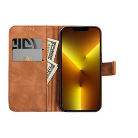 Etui z klapką na Samsung A25 5G Tender Book brązowe