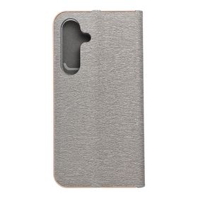 Etui z klapką na Samsung S25 Luna Book Gold srebrne