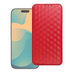 Etui z klapką na Motorola G57 POWER Cubic Book czerwone