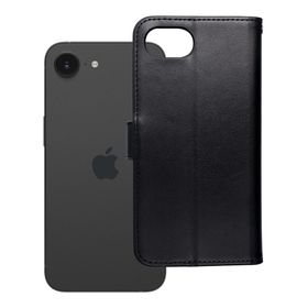 Etui z klapką na iPhone 16e (SE 4 2025) Mezzo Book teddy bear czarne