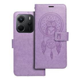 Etui z klapką na Xiaomi Redmi NOTE 14 5G Mezzo Book łapacz snów fioletowe