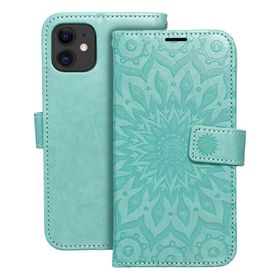 Etui z klapką na iPhone 11 Mezzo Book mandala zielone