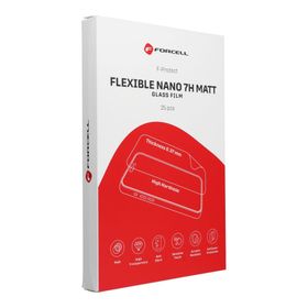 Folia hybrydowa nano glass do cięcia do plotera Forcell F-Protect Flexible NANO 7H MATT 196 x 125 mm 25 sztuk