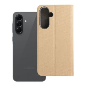 Etui z klapką na Samsung A56 5G Sensitive Book złote