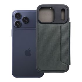 Etui z klapką na iPhone 17 PRO MAX / 18 PRO MAX Razor Book ciemnozielone