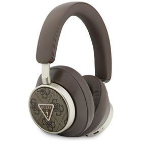 Słuchawki bezprzewodowe nauszne Guess ENC GUBHC15P4MRCTW (4G Triangle Logo) brązowe