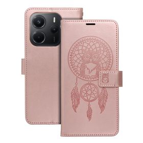 Etui z klapką na Xiaomi Redmi Note 15 PRO 4G Mezzo Book łapacz snów złoto-różowe