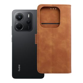 Etui z klapką na Xiaomi Redmi NOTE 14 5G Tender Book brązowe
