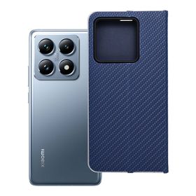 Etui z klapką na Xiaomi 14T Luna Book Carbon niebieskie