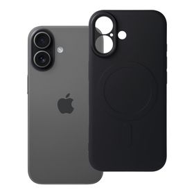 Etui na iPhone 17 Silicone Mag Cover zgodne z MagSafe (camera protection) czarne