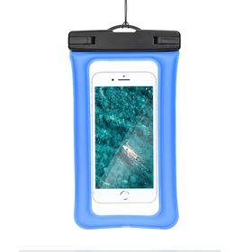 Etui na telefon uniwersalne wodoodporne z plastikowym zamknięciem AIRBAG niebieskie