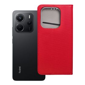 Etui z klapką na Xiaomi Redmi NOTE 14 4G (GLOBAL - 163,25mm x 76,55mm x 8,16mm) Smart Case Book czerwone