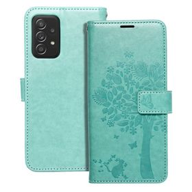 Etui z klapką na Samsung A52 5G / A52 LTE ( 4G ) / A52s 5G Mezzo Book drzewo zielone
