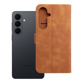 Etui z klapką na Samsung S26 PLUS Tender Book brązowe