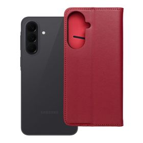 Etui z klapką na Samsung A37 5G Smart Pro Book skórzane bordowe