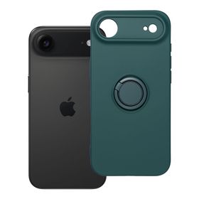 Etui na iPhone 17 AIR Silicone Ring zielone