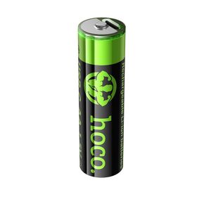 Bateria akumulatorowa AA R6 860 mAh z gniazdem USB C + kabel USB A do 2 x USB C 2 szt Hoco JA3 czarna