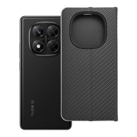 Etui z klapką na Xiaomi Redmi NOTE 14 PRO 5G / 14 PRO PLUS 5G Luna Book Carbon czarne
