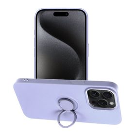 Etui na iPhone 15 PRO MAX Silicone Ring fioletowe