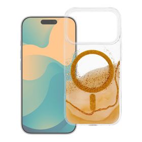 Etui na iPhone 16 Golden zgodne z MagSafe złote