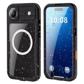 Etui na iPhone 17 AIR wodoodporne Shellbox Dot zgodne z MagSafe czarne
