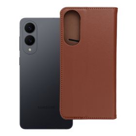Etui z klapką na Samsung S25 EDGE Smart Pro Book skórzane brązowe