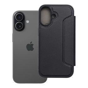 Etui z klapką na iPhone 17 Razor Book czarne