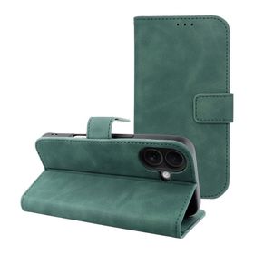 Etui z klapką na iPhone 16 Tender Book zielone