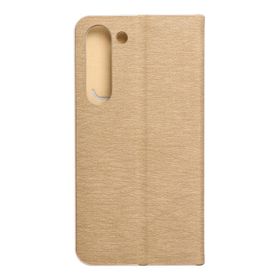 Etui z klapką na Samsung S23 Luna Book Gold złote