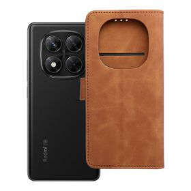 Etui z klapką na Xiaomi Redmi NOTE 14 PRO 5G / 14 PRO PLUS 5G Tender Book brązowe