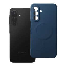 Etui na Samsung A17 / A18 Silicone Mag Cover zgodne z MagSafe (camera protection) niebieskie