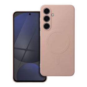Futerał do Samsung A56 Silicone Mag Cover zgodny z MagSafe różowy