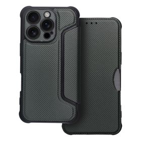 Etui z klapką na iPhone 16 PRO Razor Book ciemnozielone