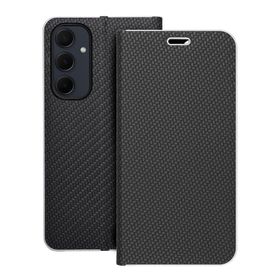 Etui z klapką na Samsung A35 5G Luna Book Carbon czarne